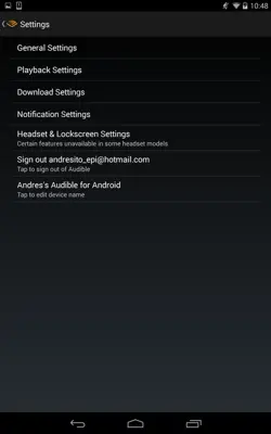 Audible android App screenshot 2